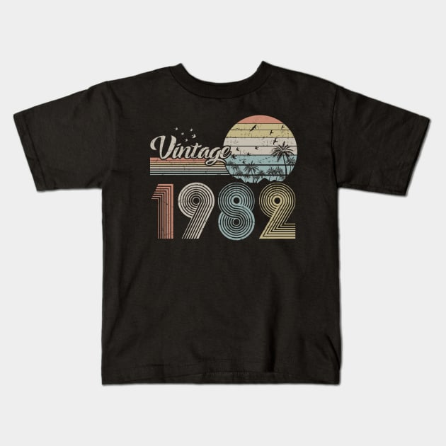 Vintage 1982 Design 38 Years Old 38th birthday for Men Women Kids T-Shirt by semprebummer7